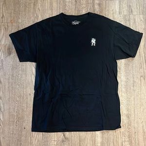 Black plain T with astronaut